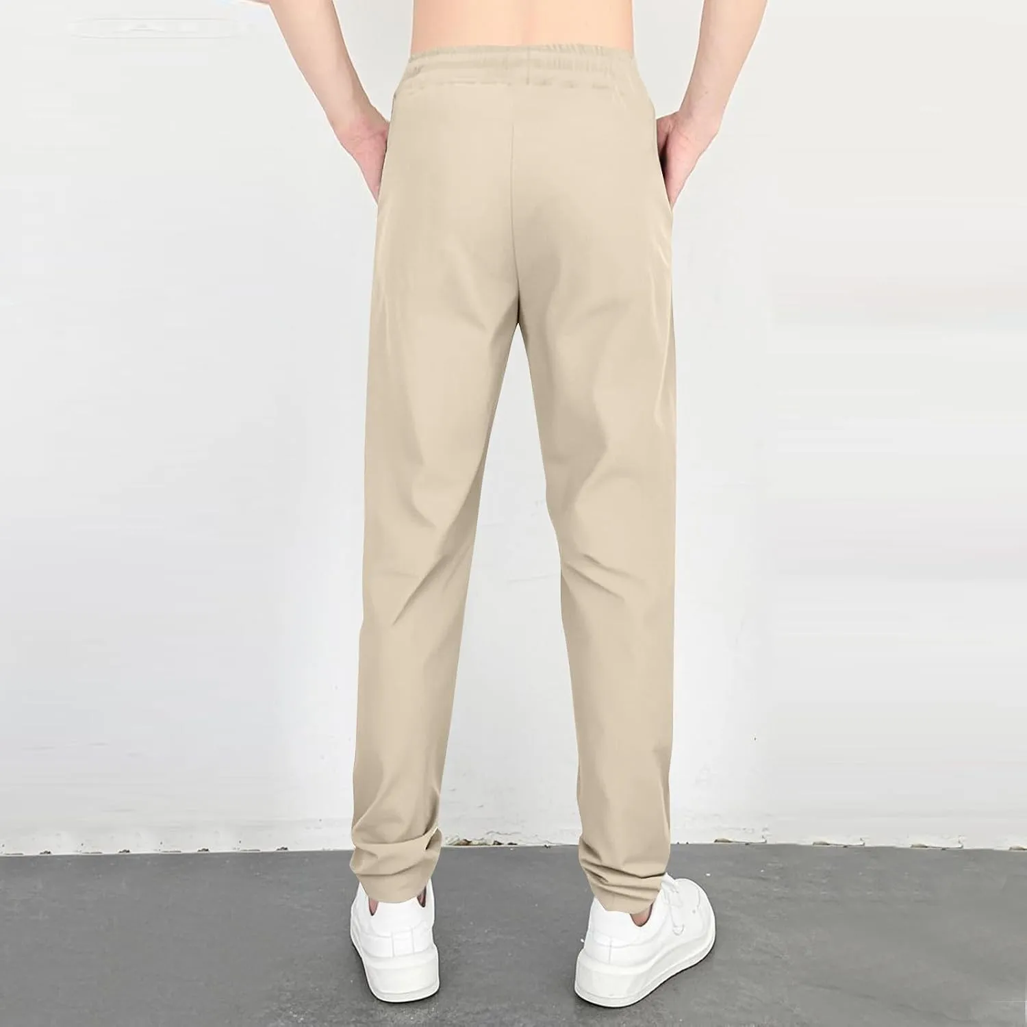 ADHOWBEW Mencomfy Cargo Pants Multipants High Stretch Multi-Pocket Durable Dry Fit Cargo Breathable Joggers
