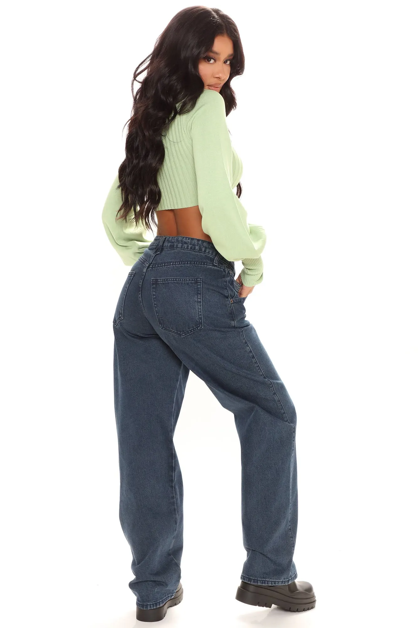 Always A Hero Slouchy Dad Jeans - Dark Wash