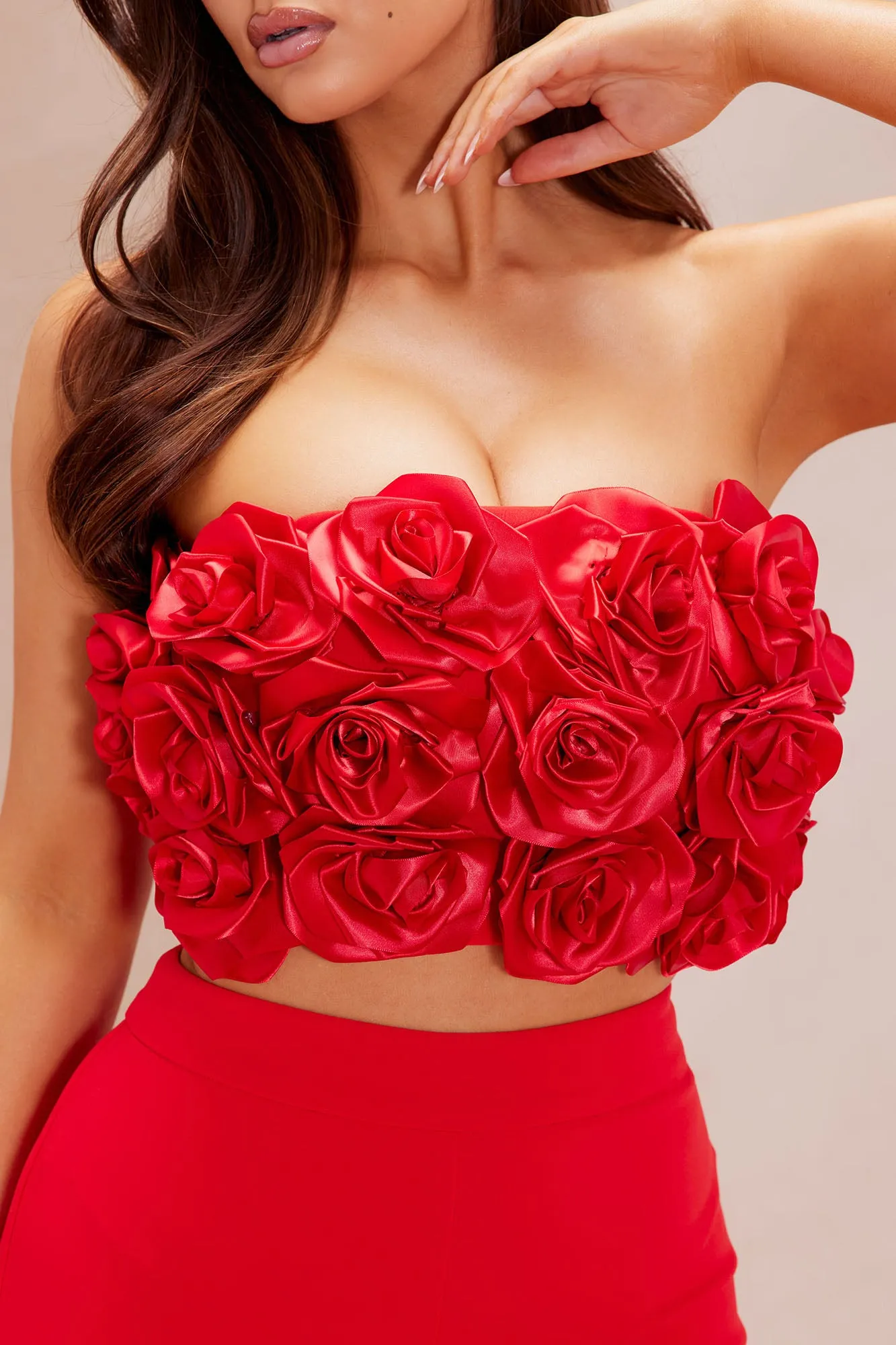 Anna Rose Pant Set - Red