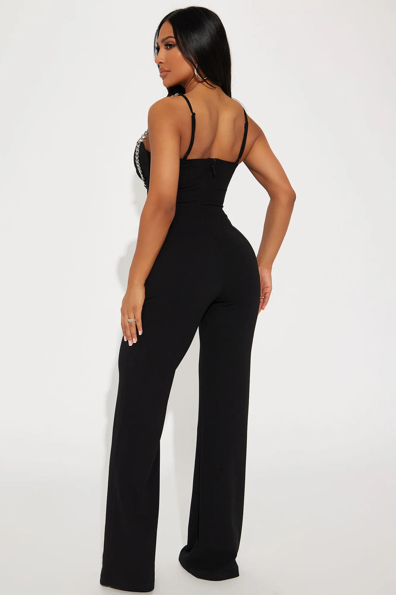 Azalea Chain Jumpsuit - Black