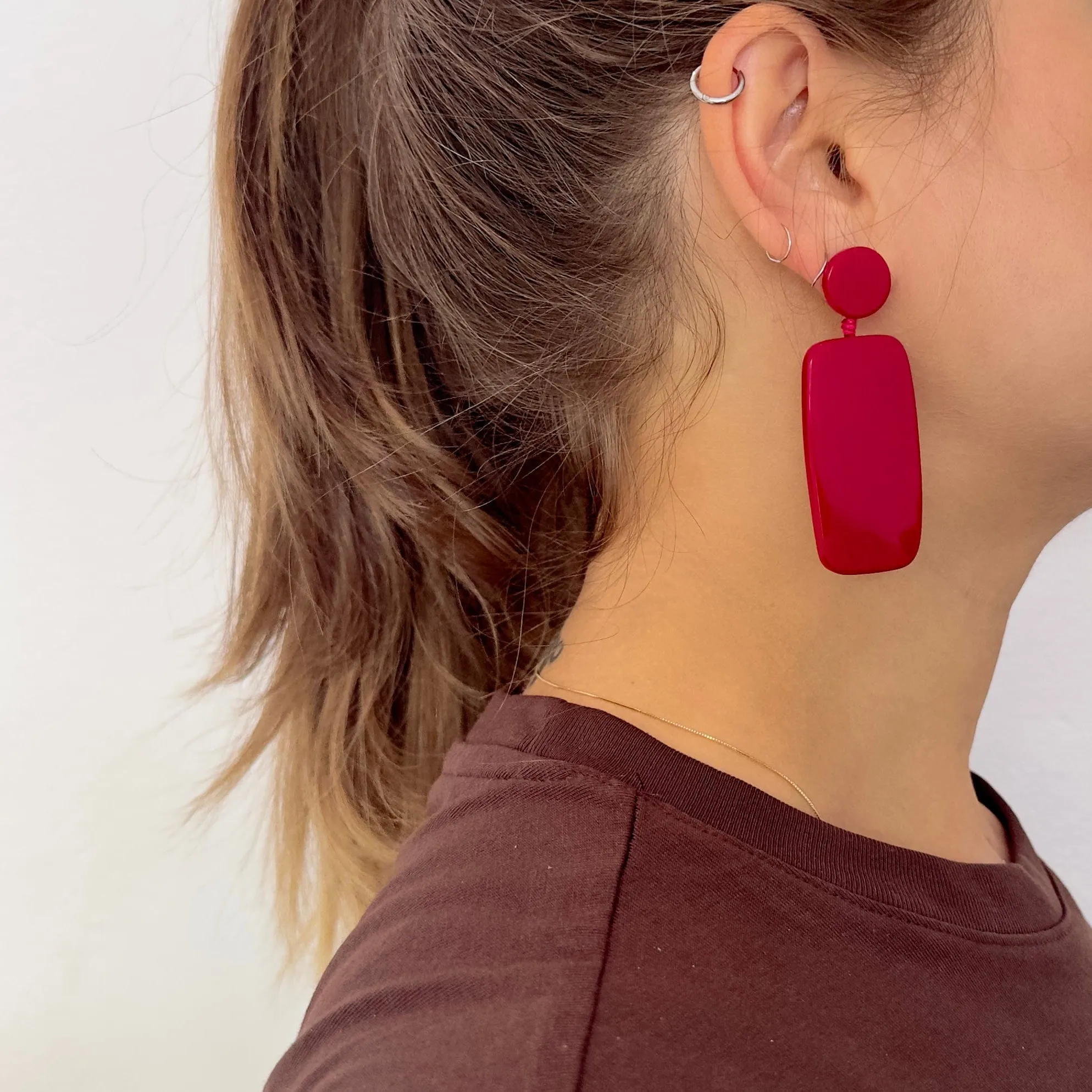 Brinco Nápoles vermelho