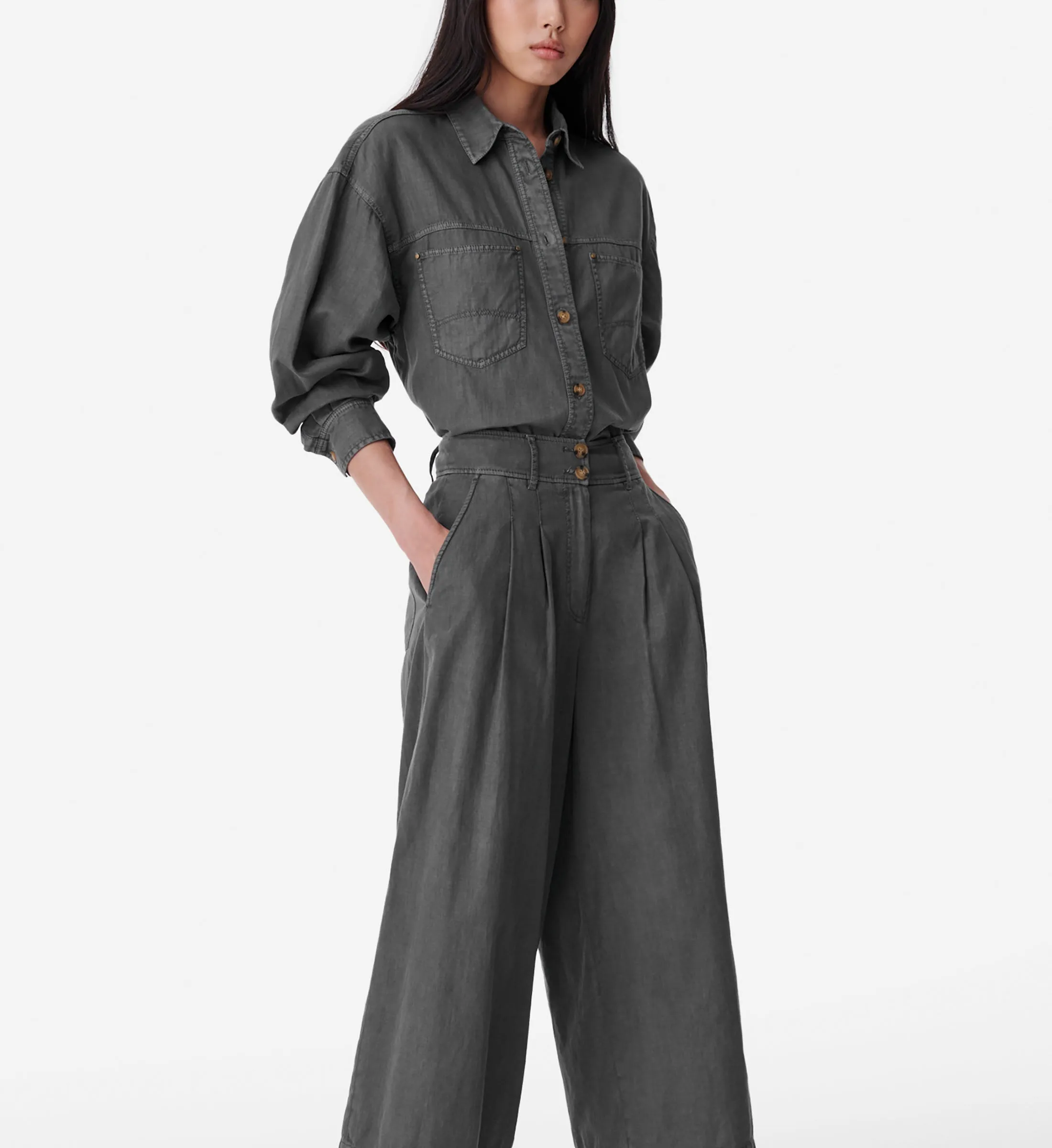 Chemise Blue - Anthracite