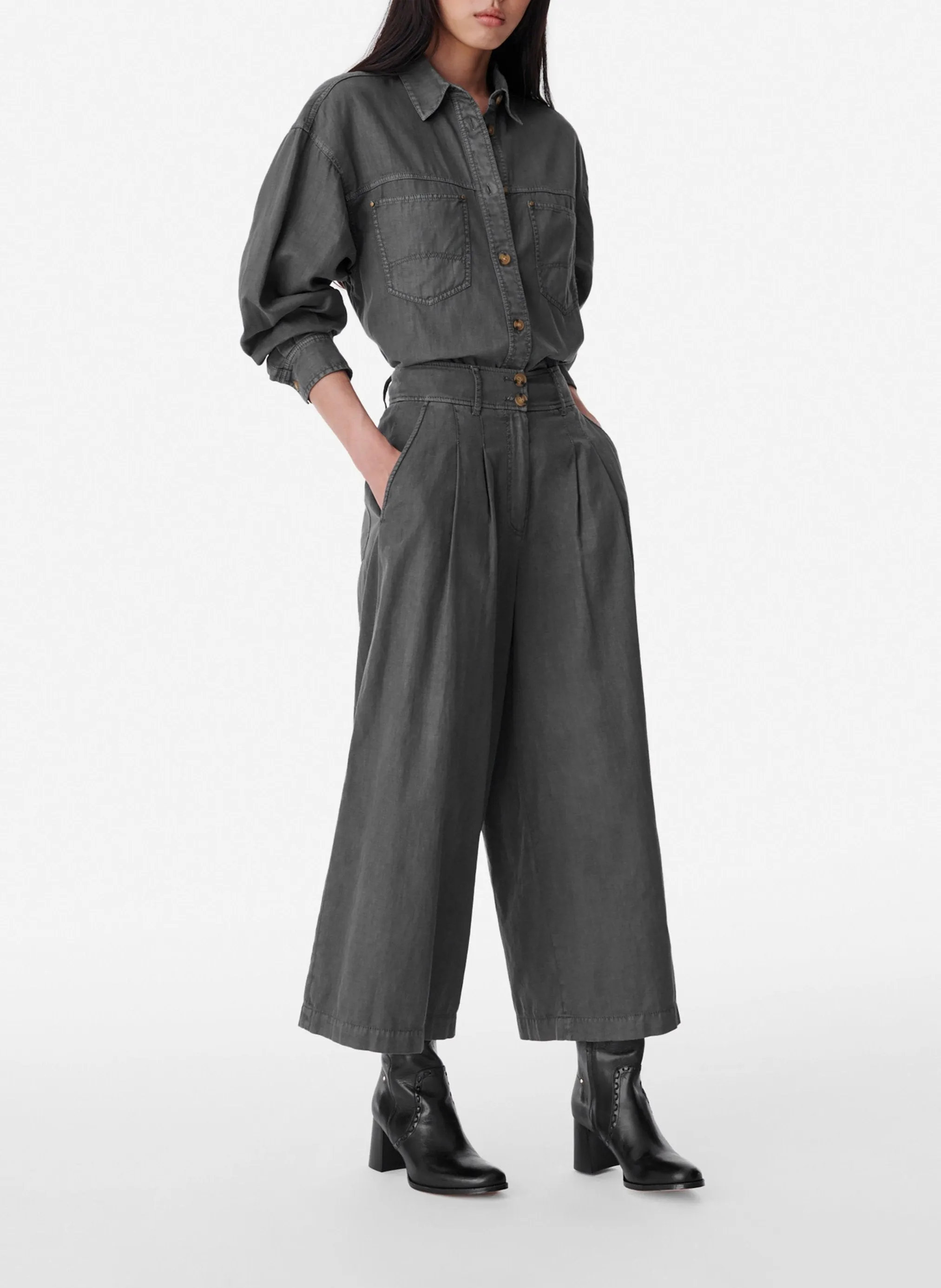Chemise Blue - Anthracite
