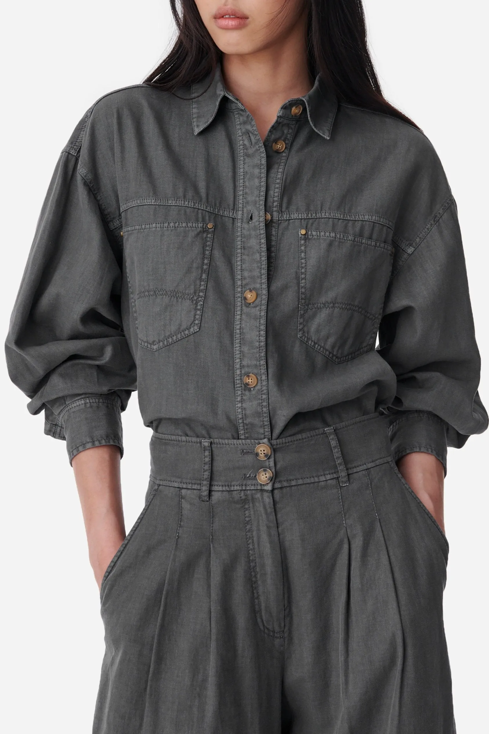 Chemise Blue - Anthracite
