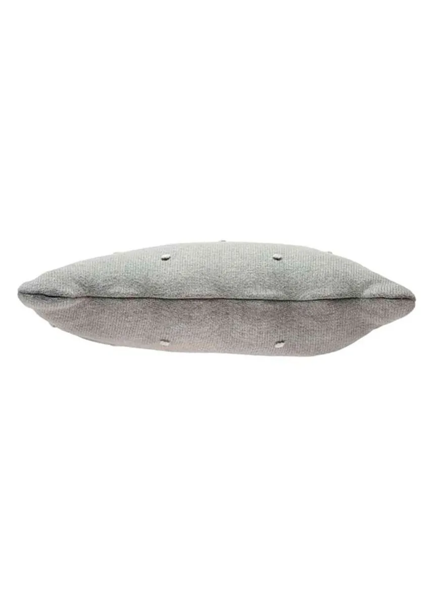 Coussin Tricoté Biscuit Gris