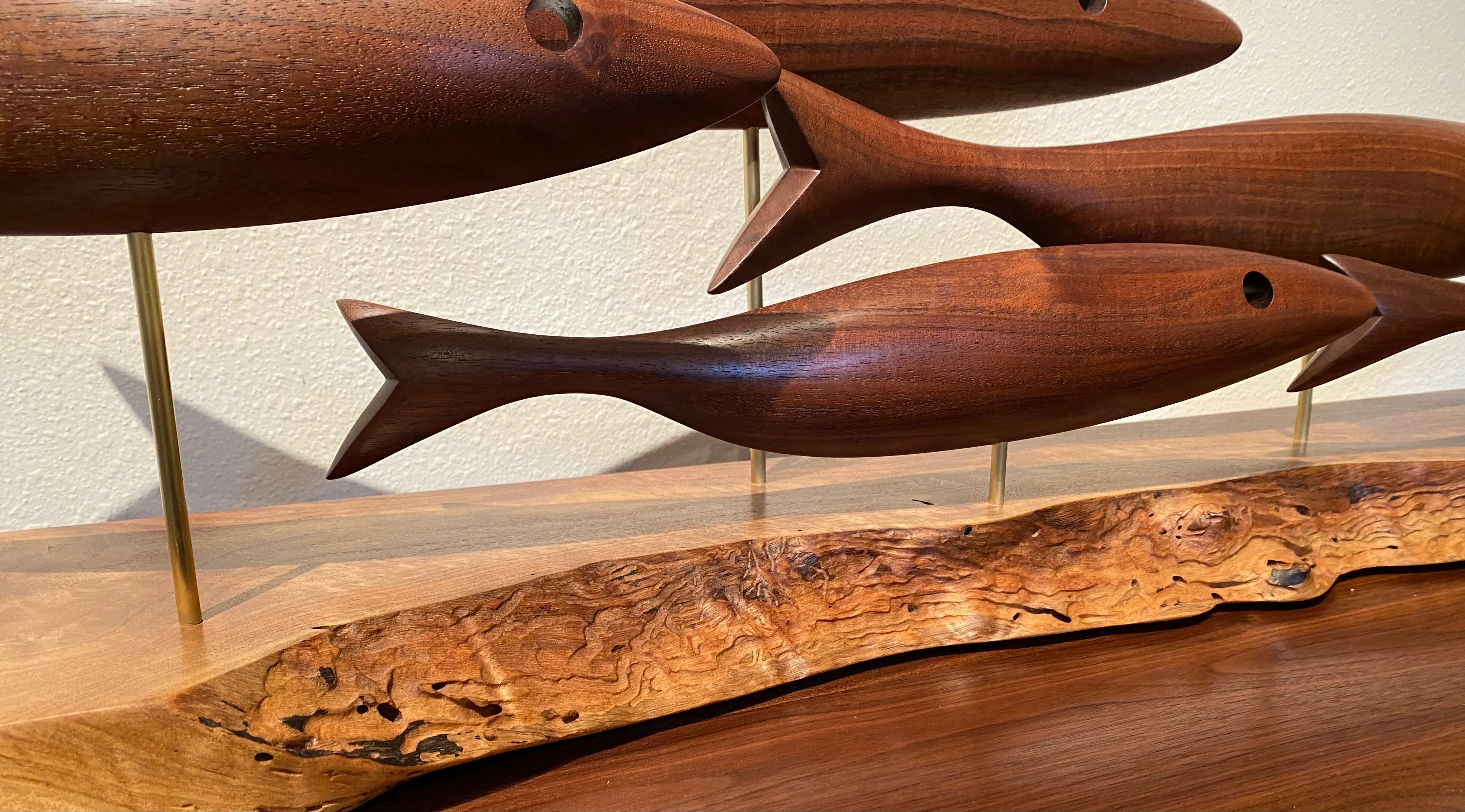 Fish Sculpture (Claro Walnut)