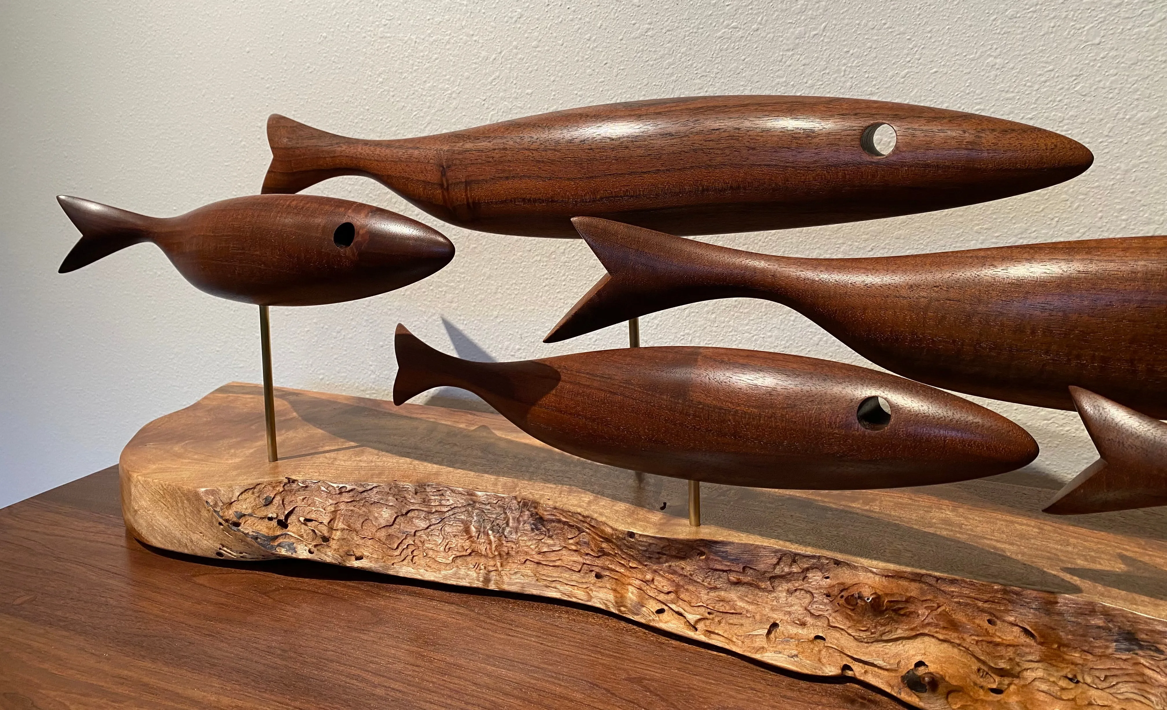 Fish Sculpture (Claro Walnut)
