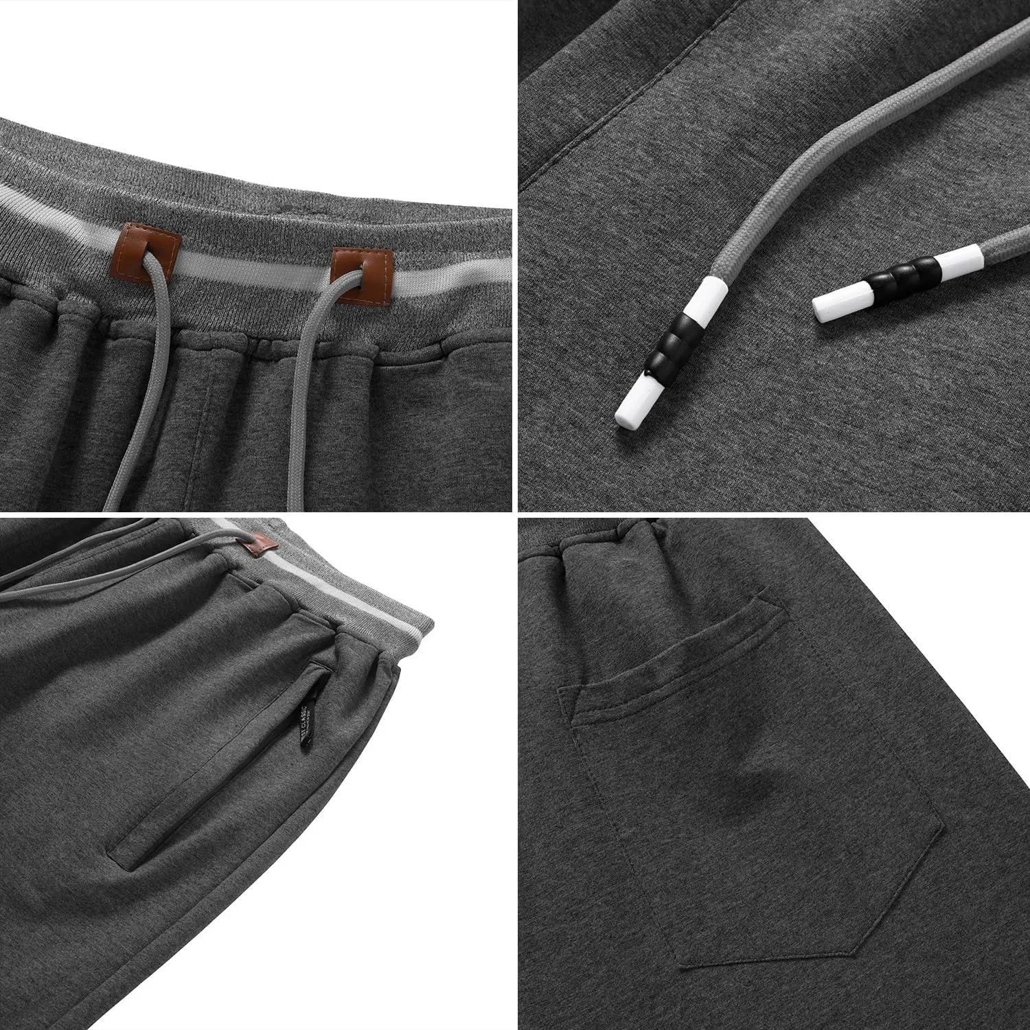 FoxQ Mens Sweatpants with Pockets Sports Joggers Athletic Running Casual Yoga Pants