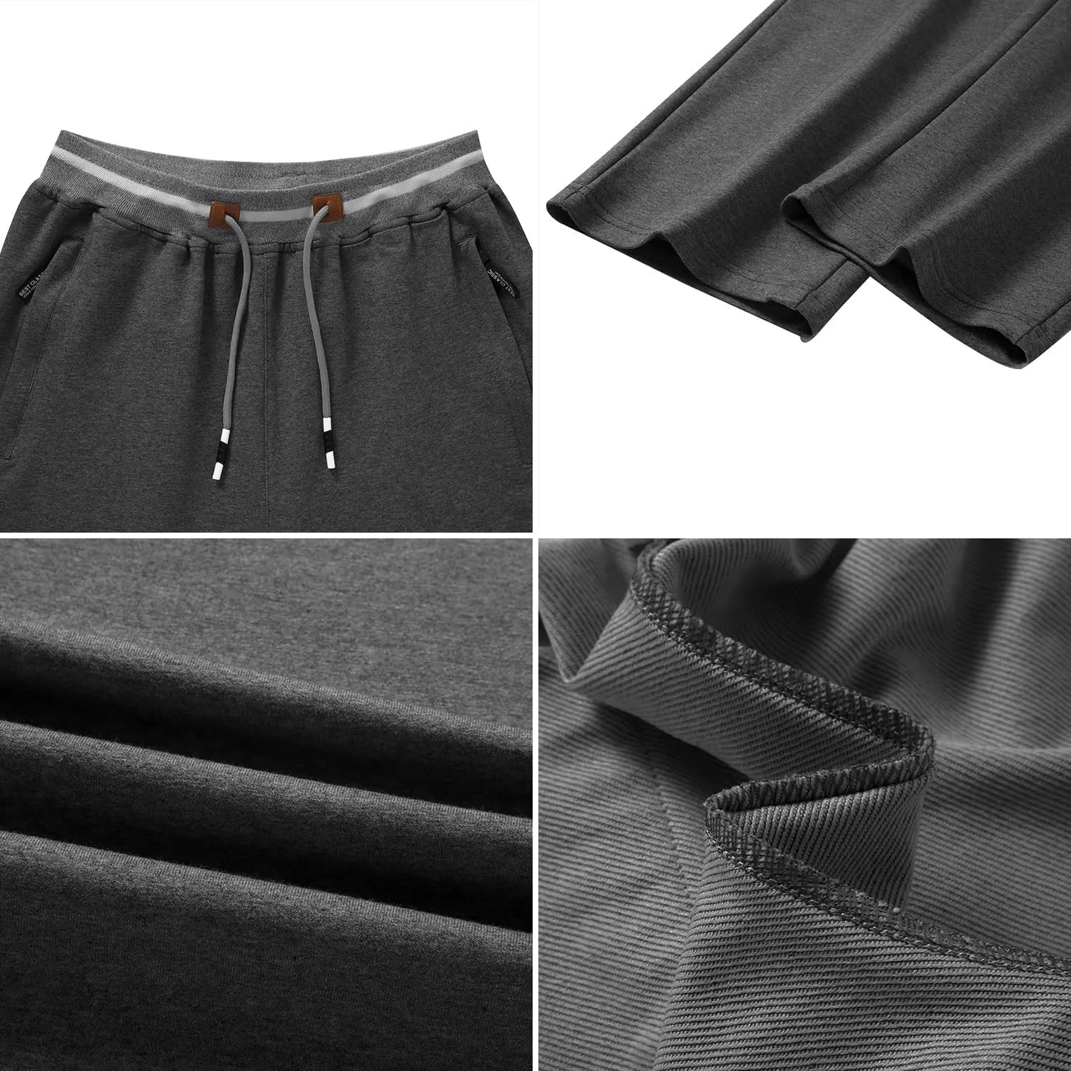 FoxQ Mens Sweatpants with Pockets Sports Joggers Athletic Running Casual Yoga Pants