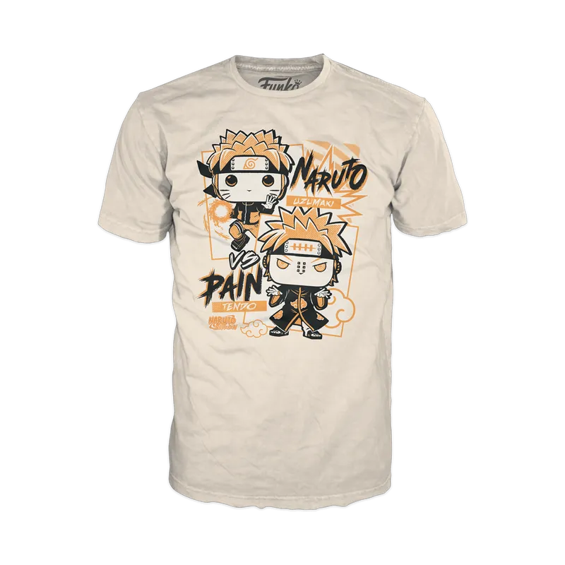 Funko Boxed Tee: Naruto Shippuden - Naruto VS Pain Playera Extra Chica