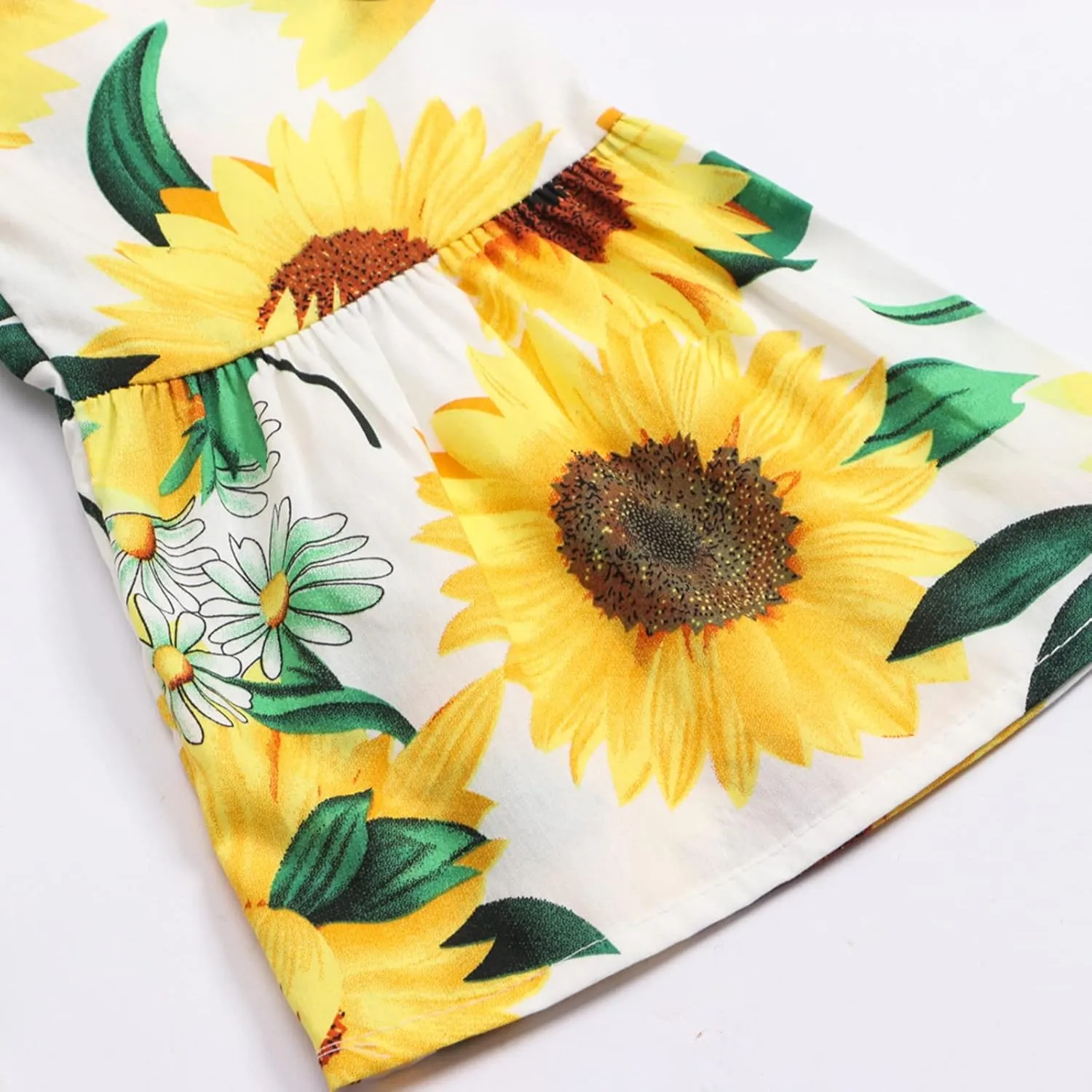 Girls Sunflower Flare Trousers for Toddler Girl Elastic High Waisted Stretchy Wide Leg Casual Bell