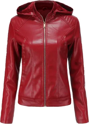 LCMTWX Brown Leather Jacket Women PU Leather Coat Jacket Locomotive Short Zipper Coat Jacket Leather Jackets White Leather