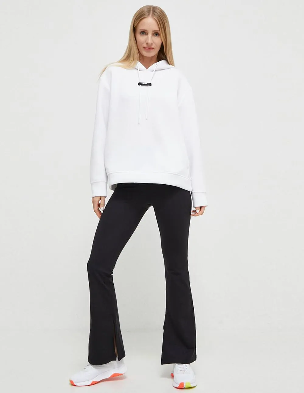 Leggings Donna Karan con Abertura Negros Mujer
