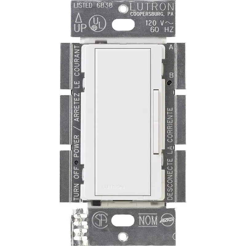 Lutron Maestro White 600 W Dual Control Dimmer Switch 1 pk