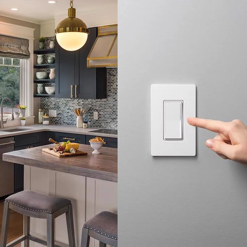 Lutron Sunnata 1.25 amps Single Pole 3-Way Dimmer Switch White 1 pk