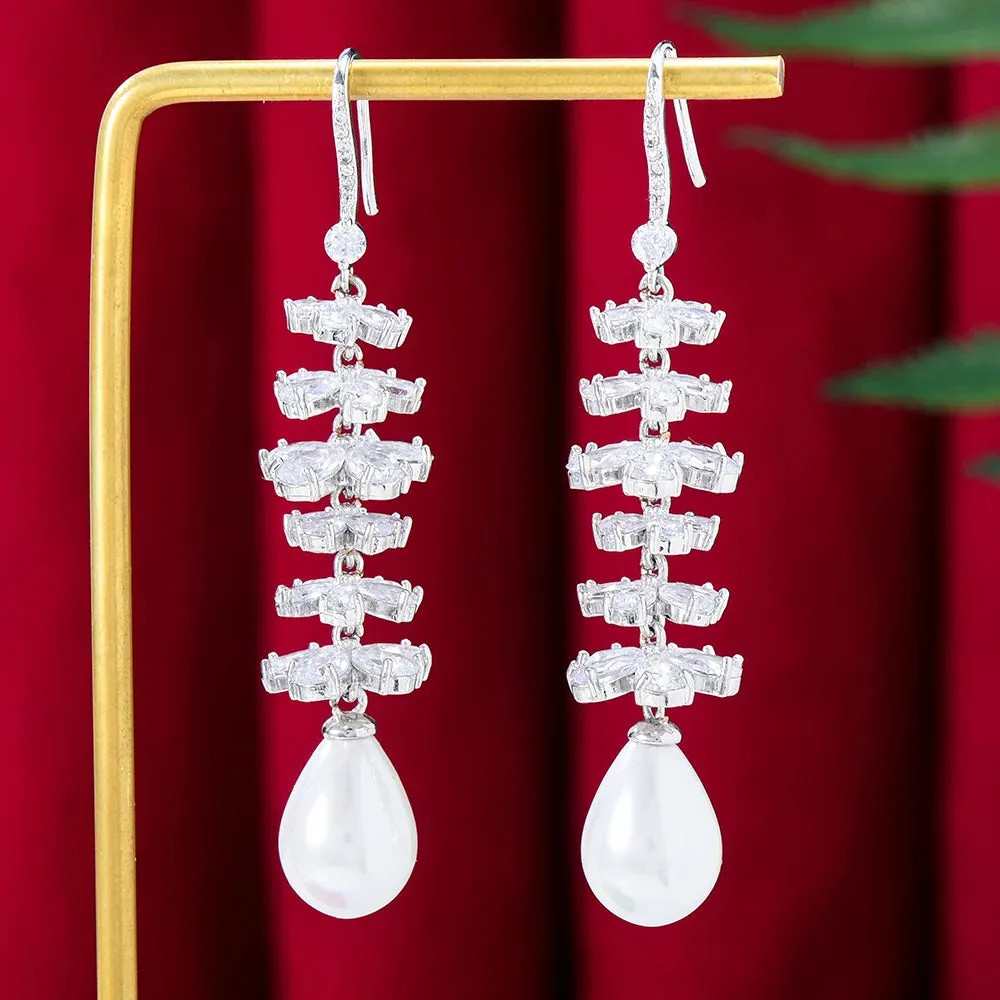 Luxury CZ BOHO Charm Drop Earrings For Women