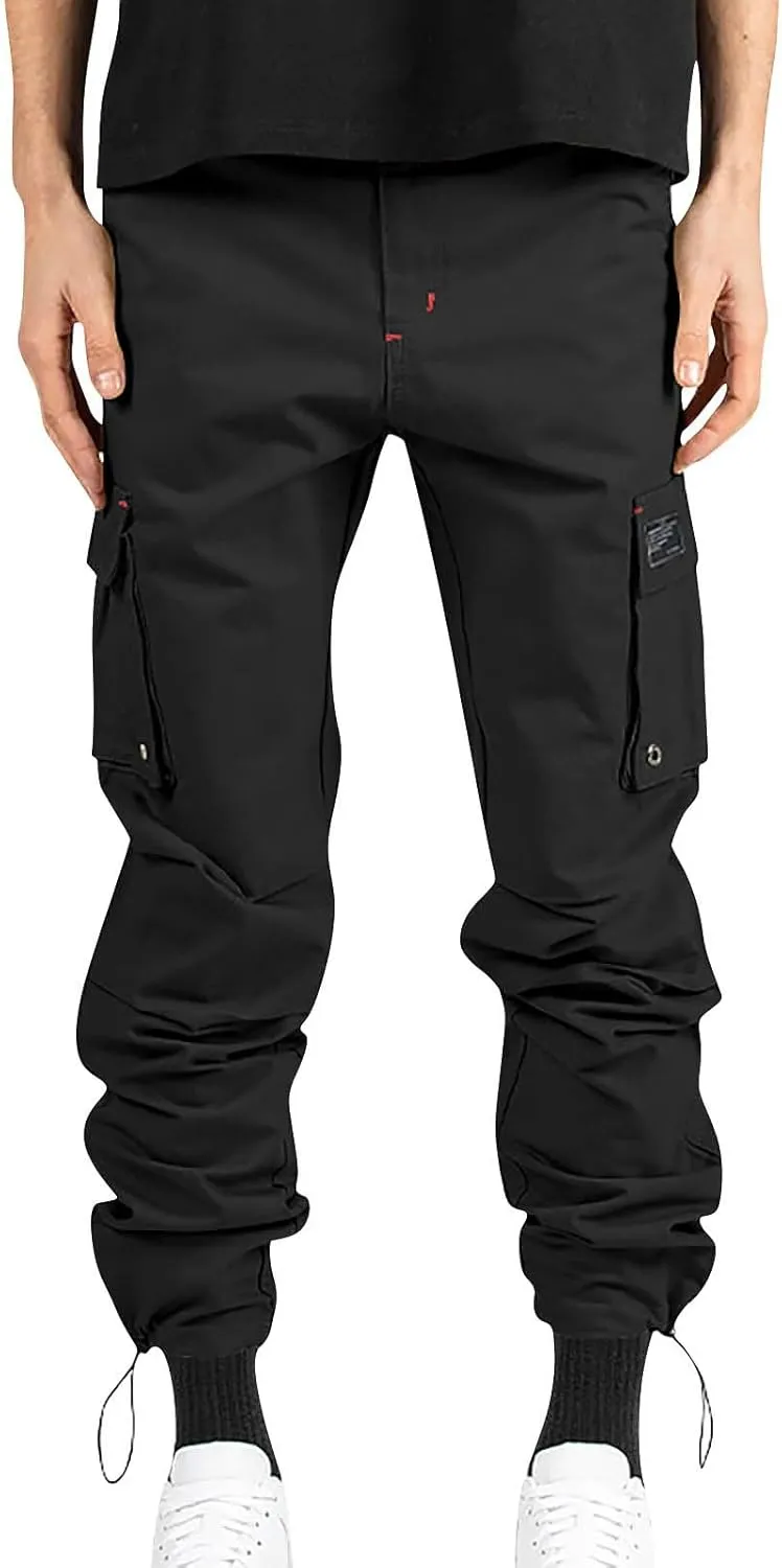 Mens Flexcamo Tactical Waterproof Pant for Men Relaxed Fit Work Camo Hiking Construction Pants Multi Pockets