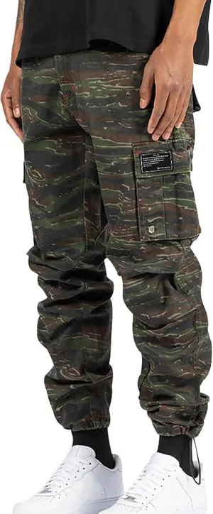 Mens Flexcamo Tactical Waterproof Pant for Men Relaxed Fit Work Camo Hiking Construction Pants Multi Pockets
