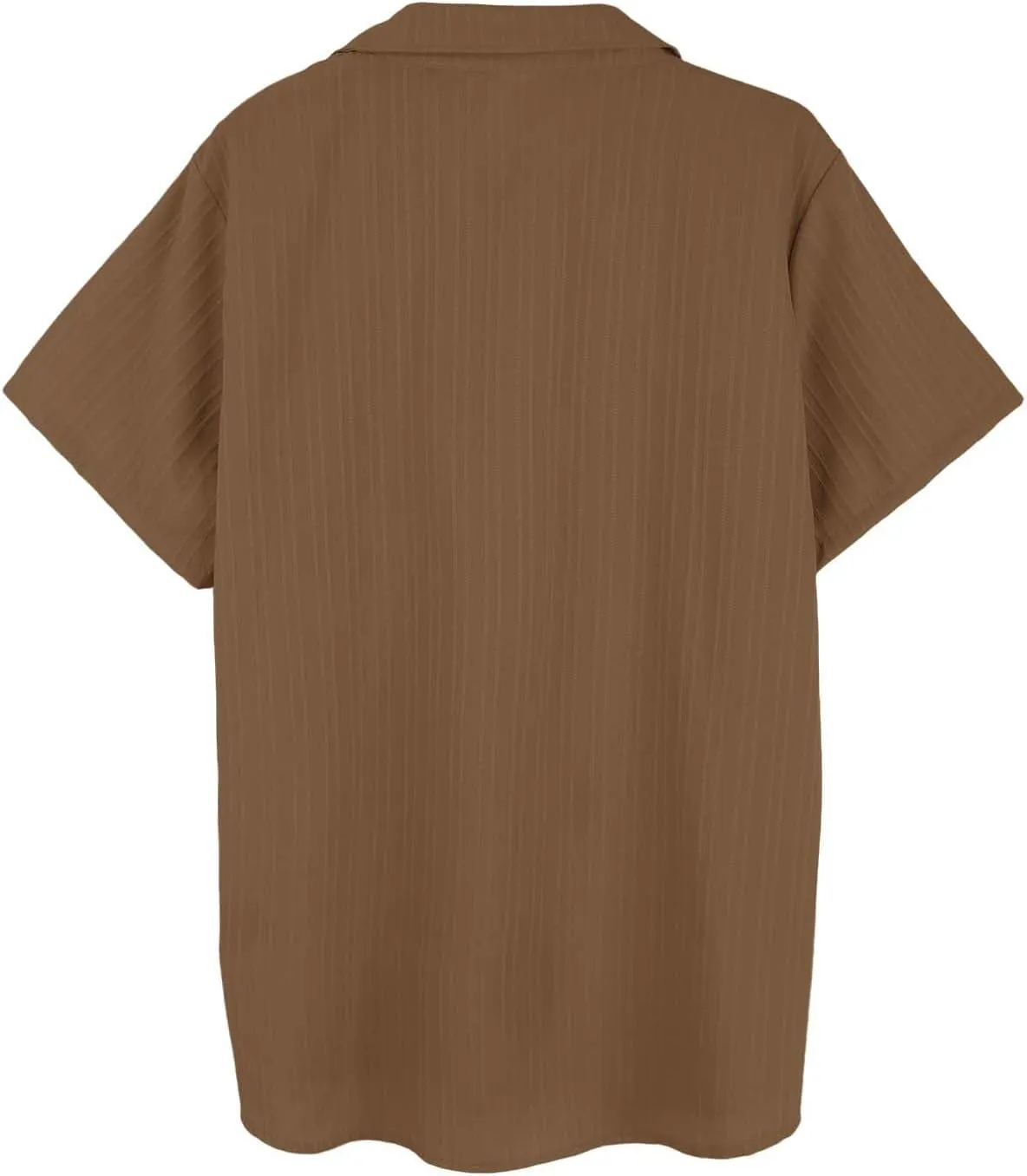 Mens Linen Striped Cargo Shirts 2025 Button Down Polo Shirt Quick Dry Short Sleeve Tactical Sweatshirts with Pockets
