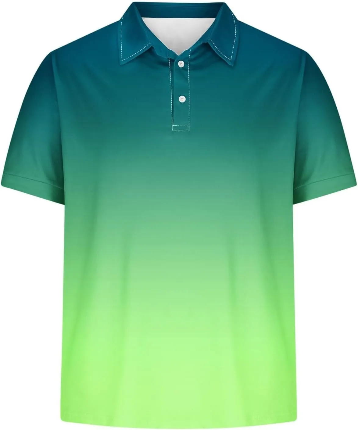 Mens Polo Shirts Short Sleeve Pride Rainbow Stripe Shirt with 3 Buttons Summer Tees Business Work Tops T-Shirt Blouse