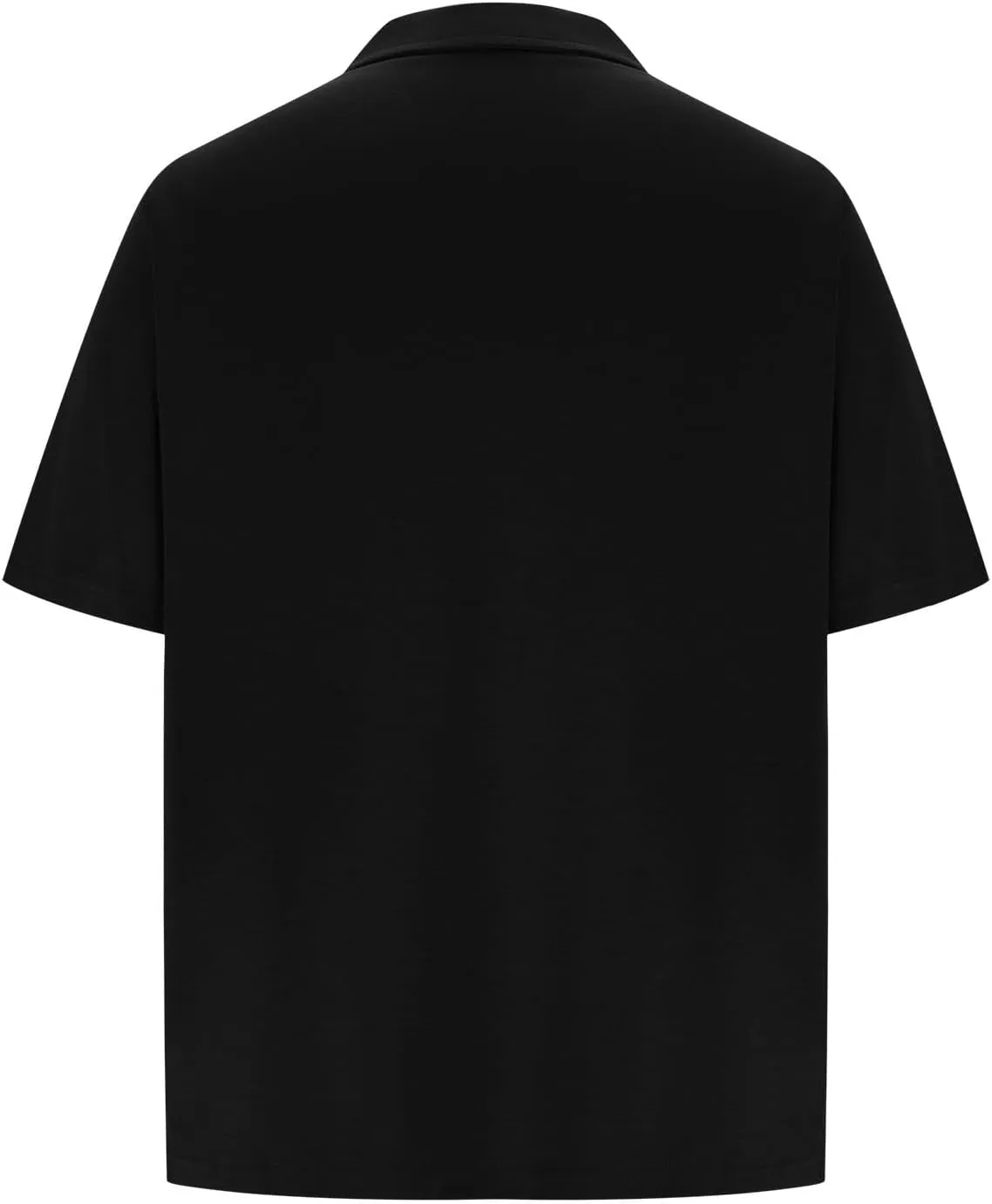Mens Short Sleeve Polo Shirts Casual Loose Fit Quarter Zip Pullover Classic Trendy Lightweight Golf Collared T-Shirt