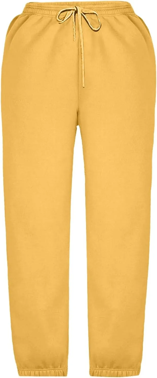 Moonker Teen Girls Baggy Sweatpants Stretchy Wide Leg Drawstin Elastic Wasit Jogging Trousers Daily Kids