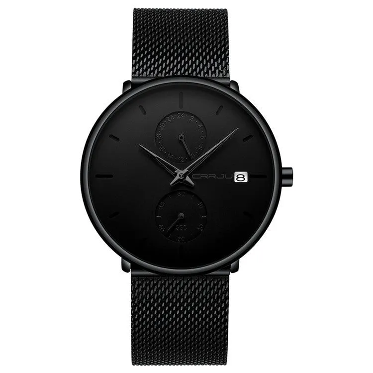 Novo Relógio Masculino de Negócios Simples com Estilo Céu Estrelado.