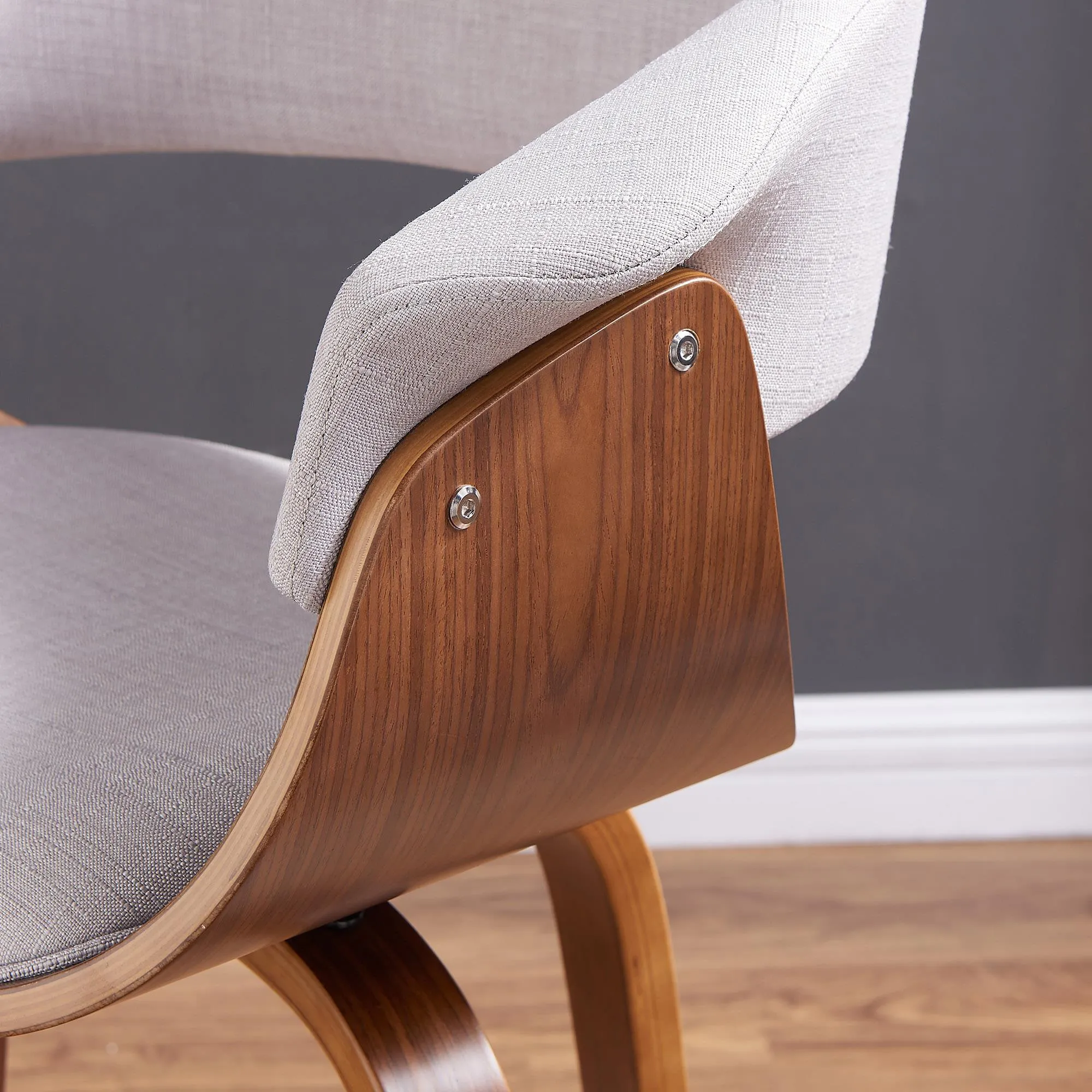 !nspire Fauteuil d'appoint fixe Holt en tissu 403-981GY