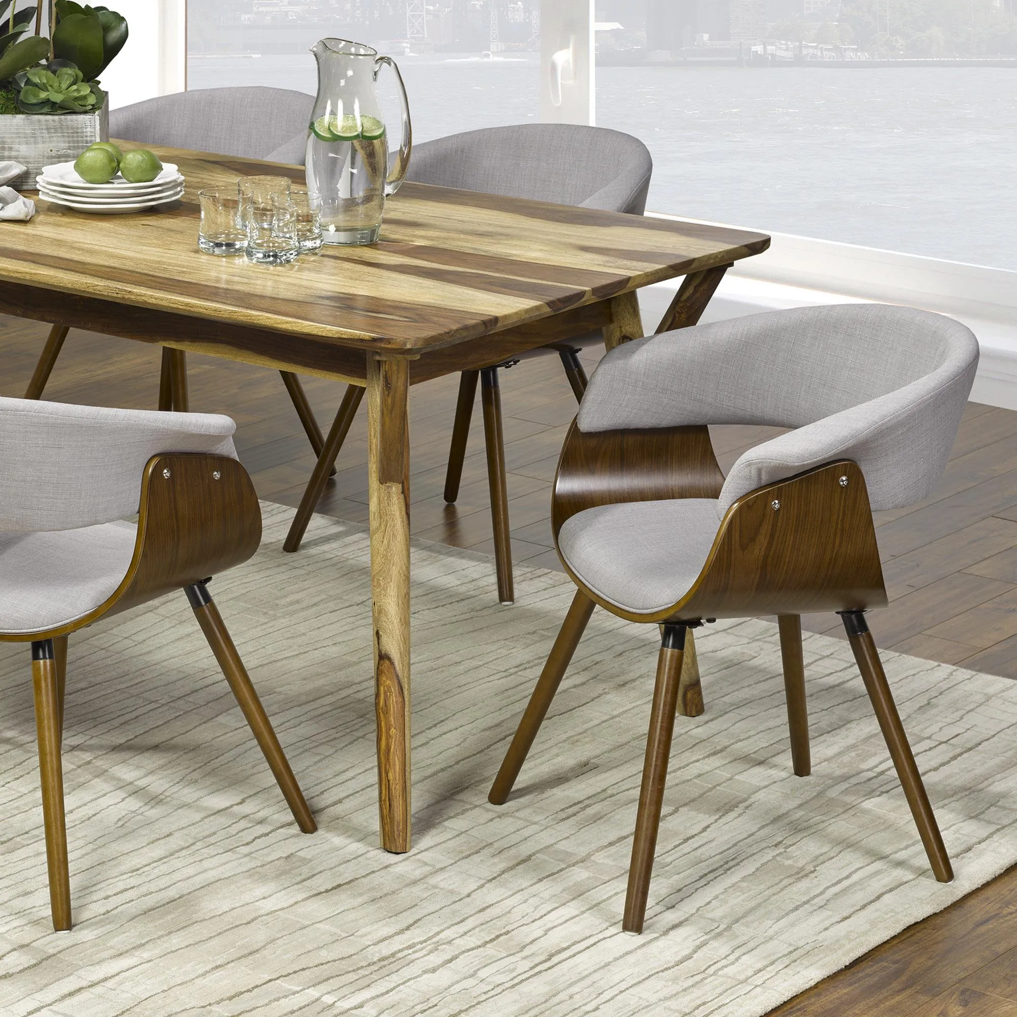 !nspire Fauteuil d'appoint fixe Holt en tissu 403-981GY