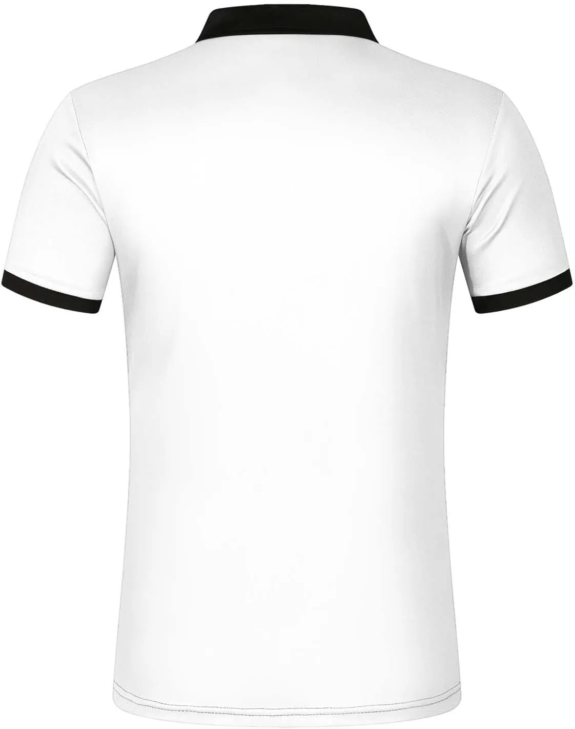 Polo Shirts for Men with Pocket Casual Collared Shirt Polos Classic Button Golf Shirt Loose Athletic Pullover