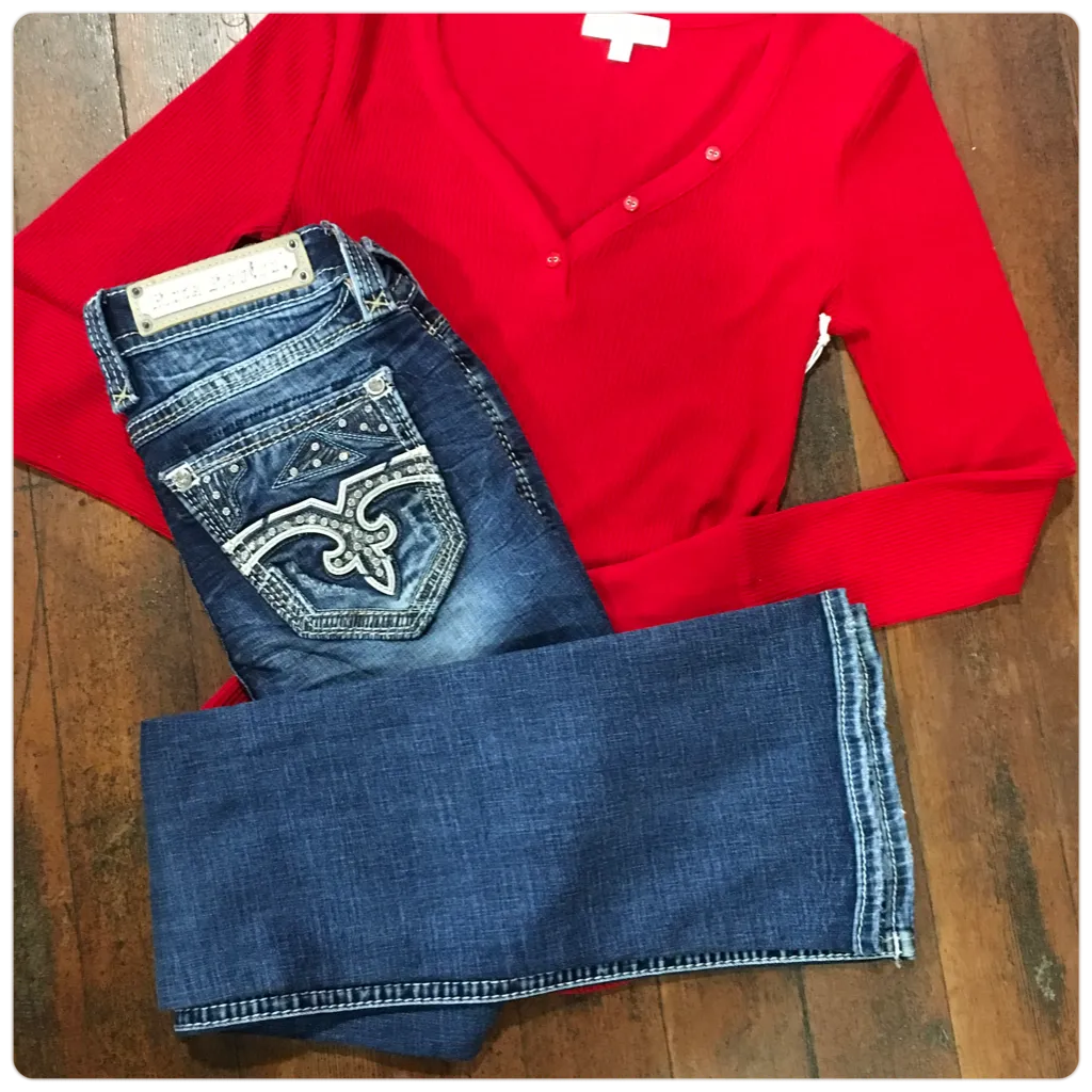 Rock Revival Hibiscus Boot Cut Jean