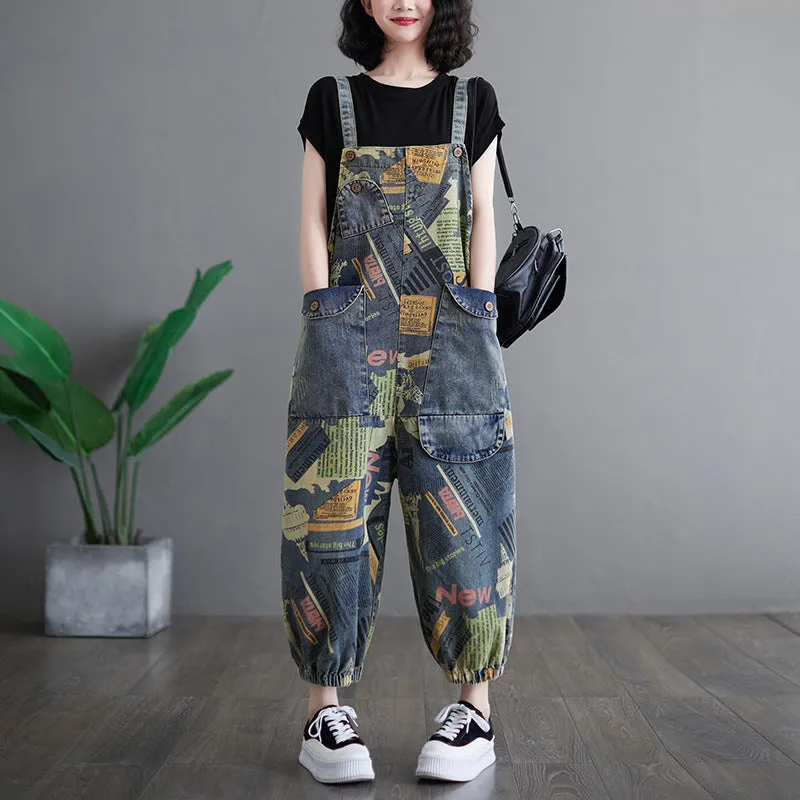 Salopette Denim Coréenne Femme