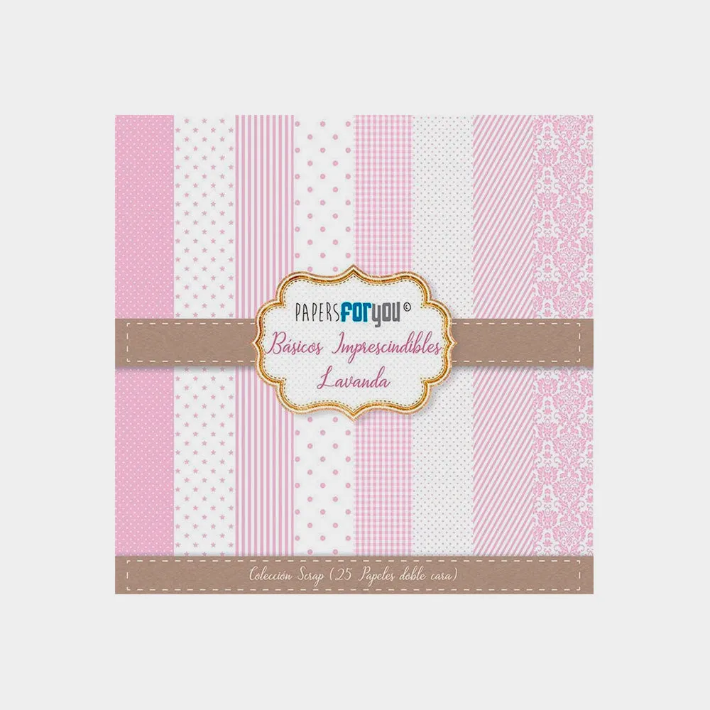 Set 10 Papeles Scrap Lavanda 30x30 Papers For You