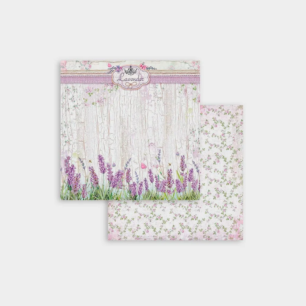Set 10 Papeles Scrap Provence 30x30cm Stamperia