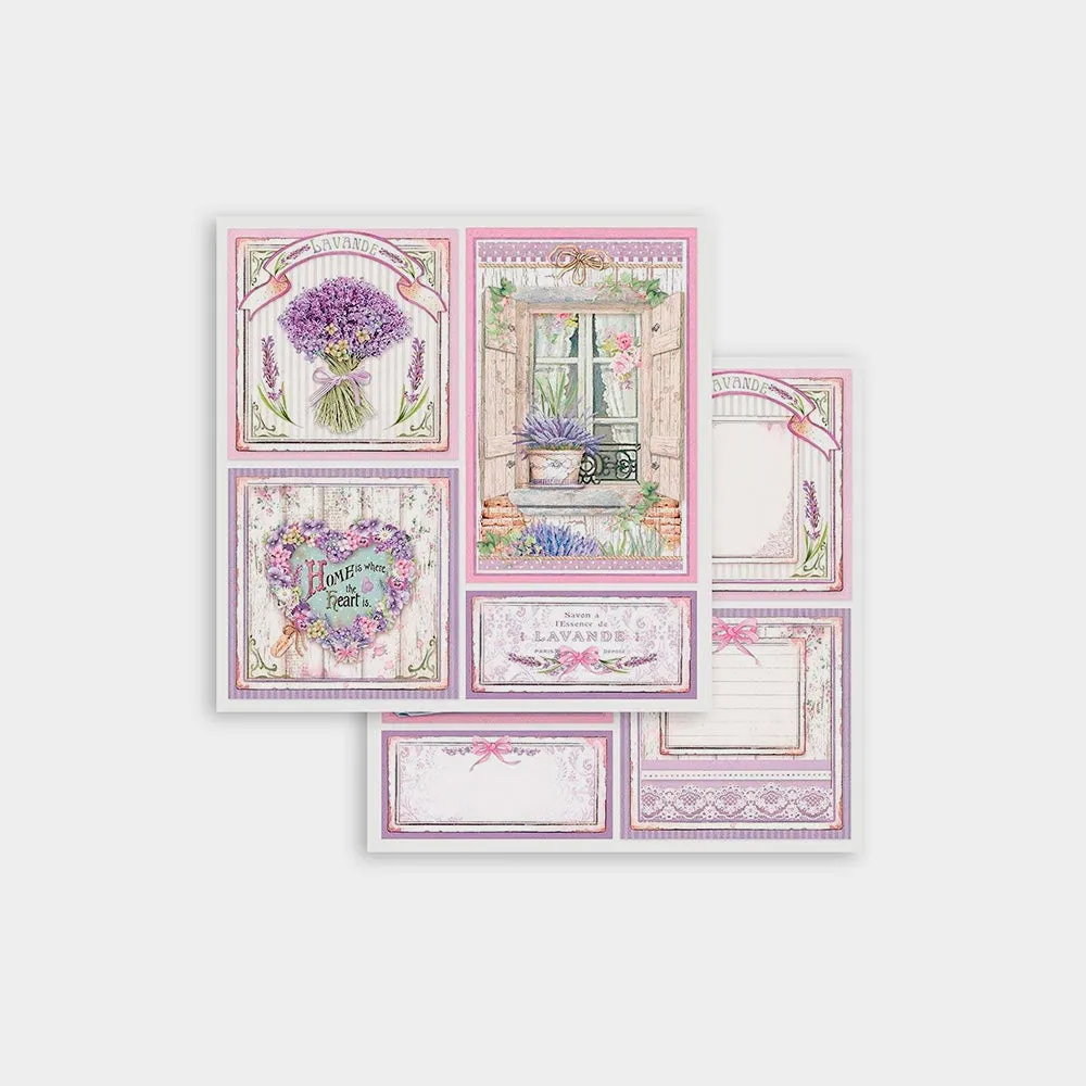 Set 10 Papeles Scrap Provence 30x30cm Stamperia