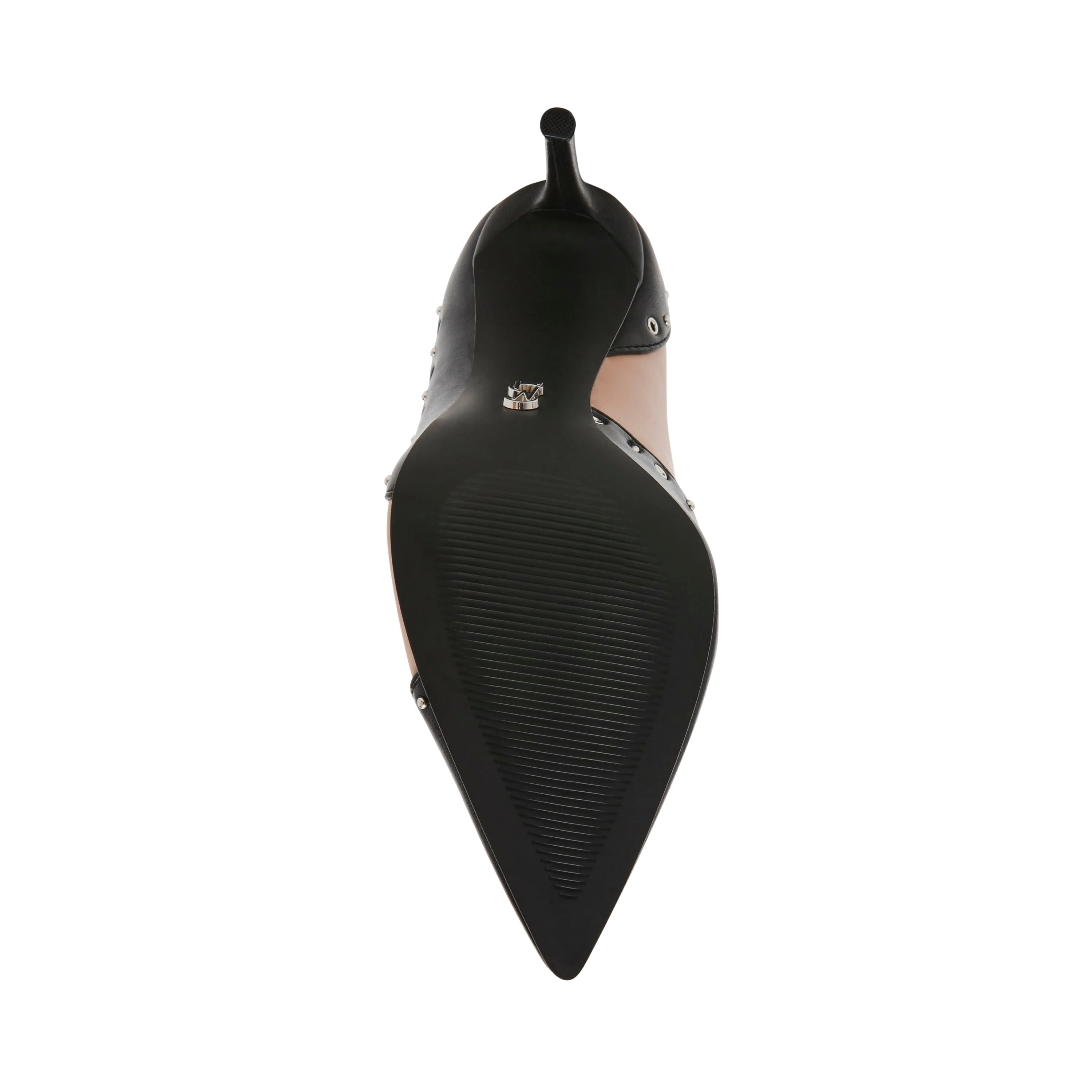 Stiletto Burrows Negros Con Beige