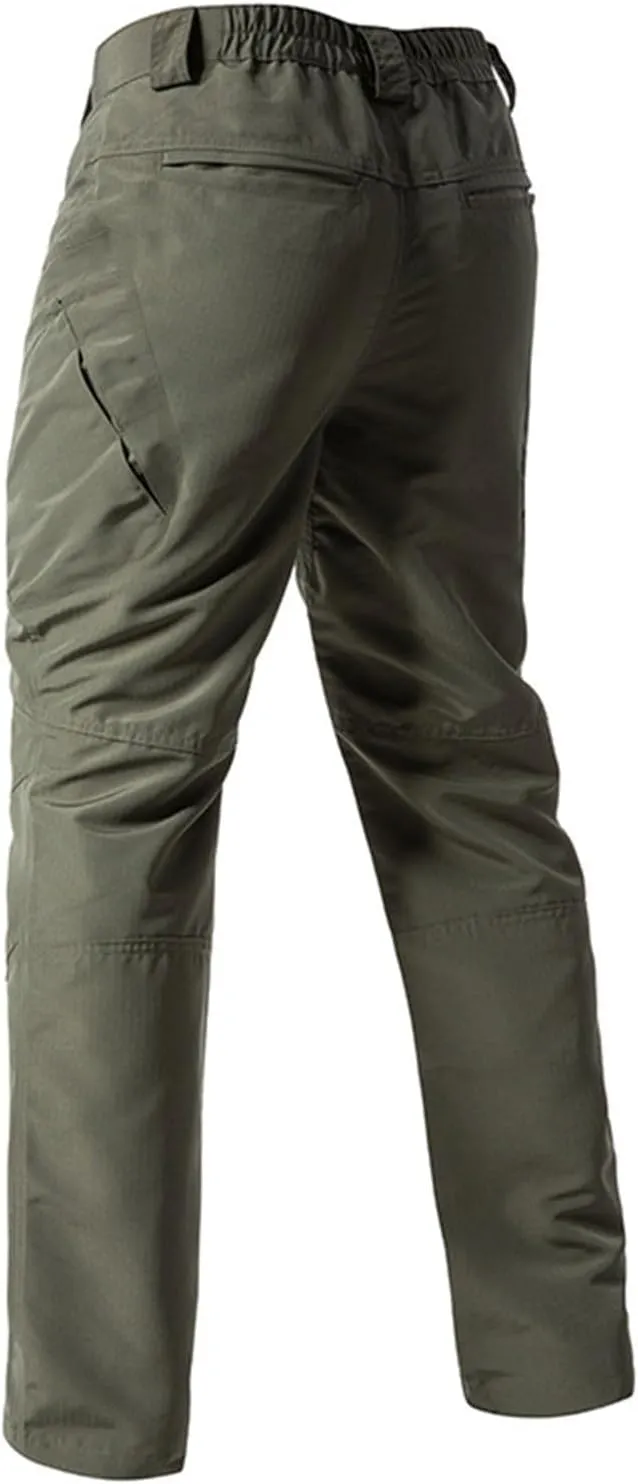 Tactical Cargo Pants for Men Ripstop Relaxed Fit Chino Work Pants Flexcamo - Waterproof Hiking Pants Multi Pockets