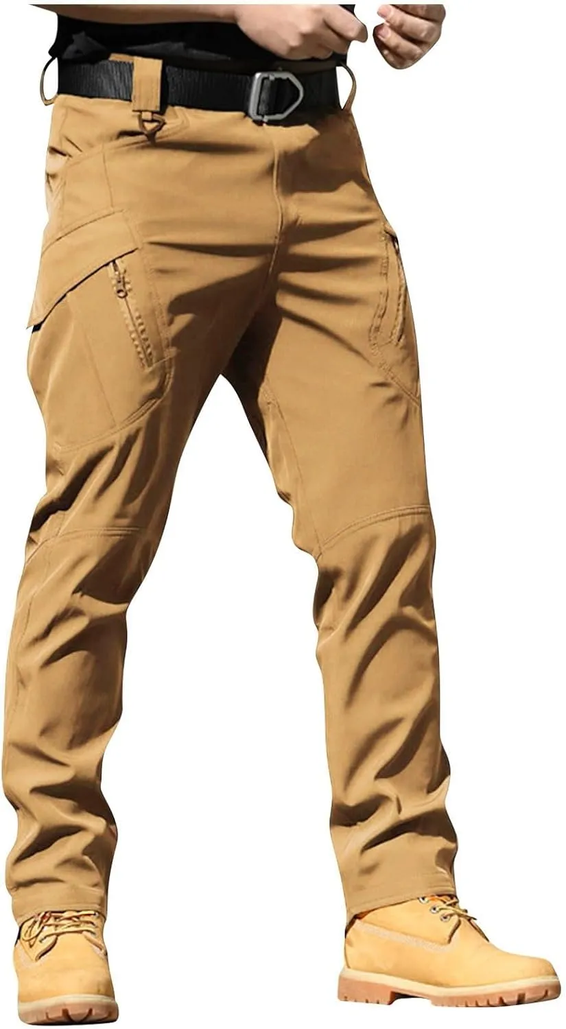 Tactical Pants for Men Stretch Ripstop Waterproof Quick Dry Cargo Hiking Pants Comfy Work Pant Outdoor with Pockets