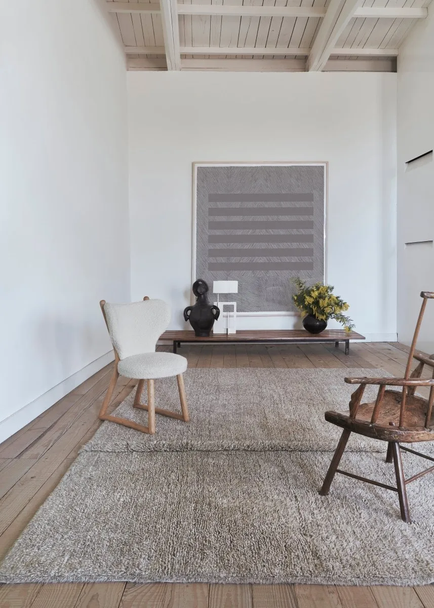 Tapis En Laine Tundra - Blended Sheep Grey 80 X 140 cm