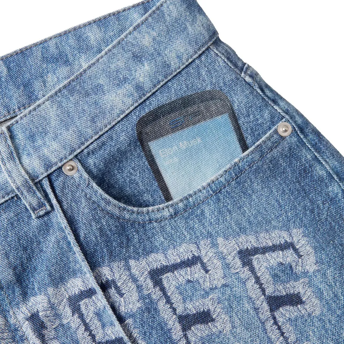 Trompe Lil Print Denim