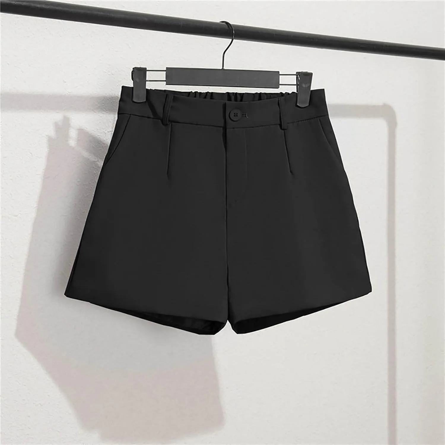 Trouser Shorts for Women Dressy Casual Formal Work Pleated Shorts High Waisted Comfy Trendy Ladies Short Pants