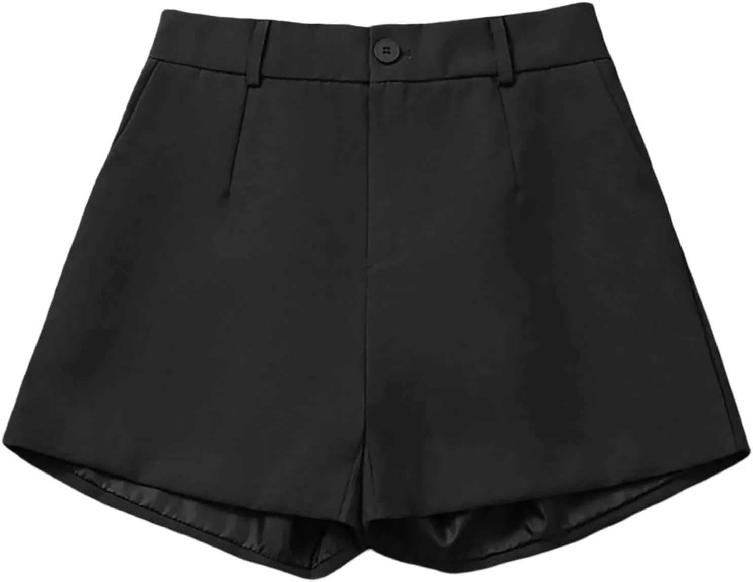 Trouser Shorts for Women Dressy Casual Formal Work Pleated Shorts High Waisted Comfy Trendy Ladies Short Pants