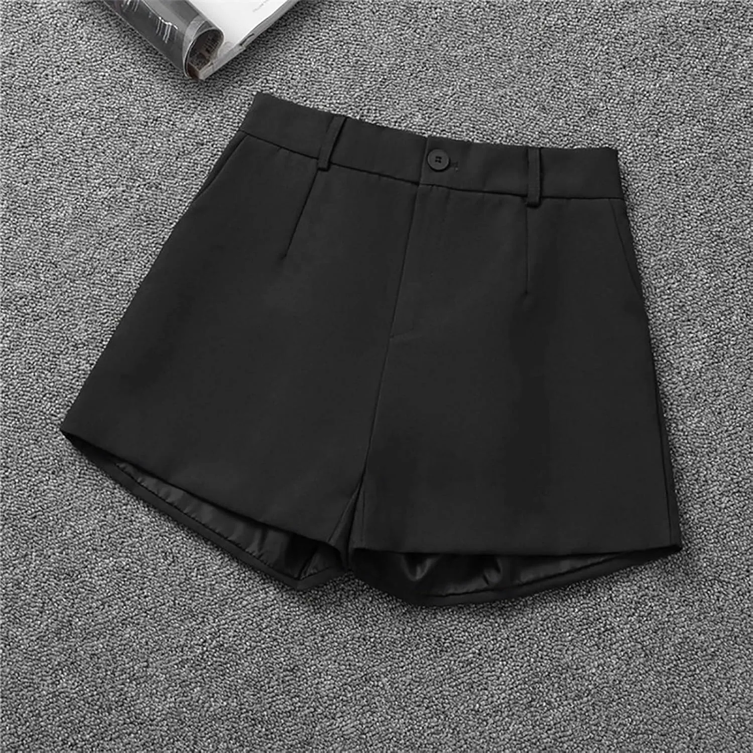Trouser Shorts for Women Dressy Casual Formal Work Pleated Shorts High Waisted Comfy Trendy Ladies Short Pants