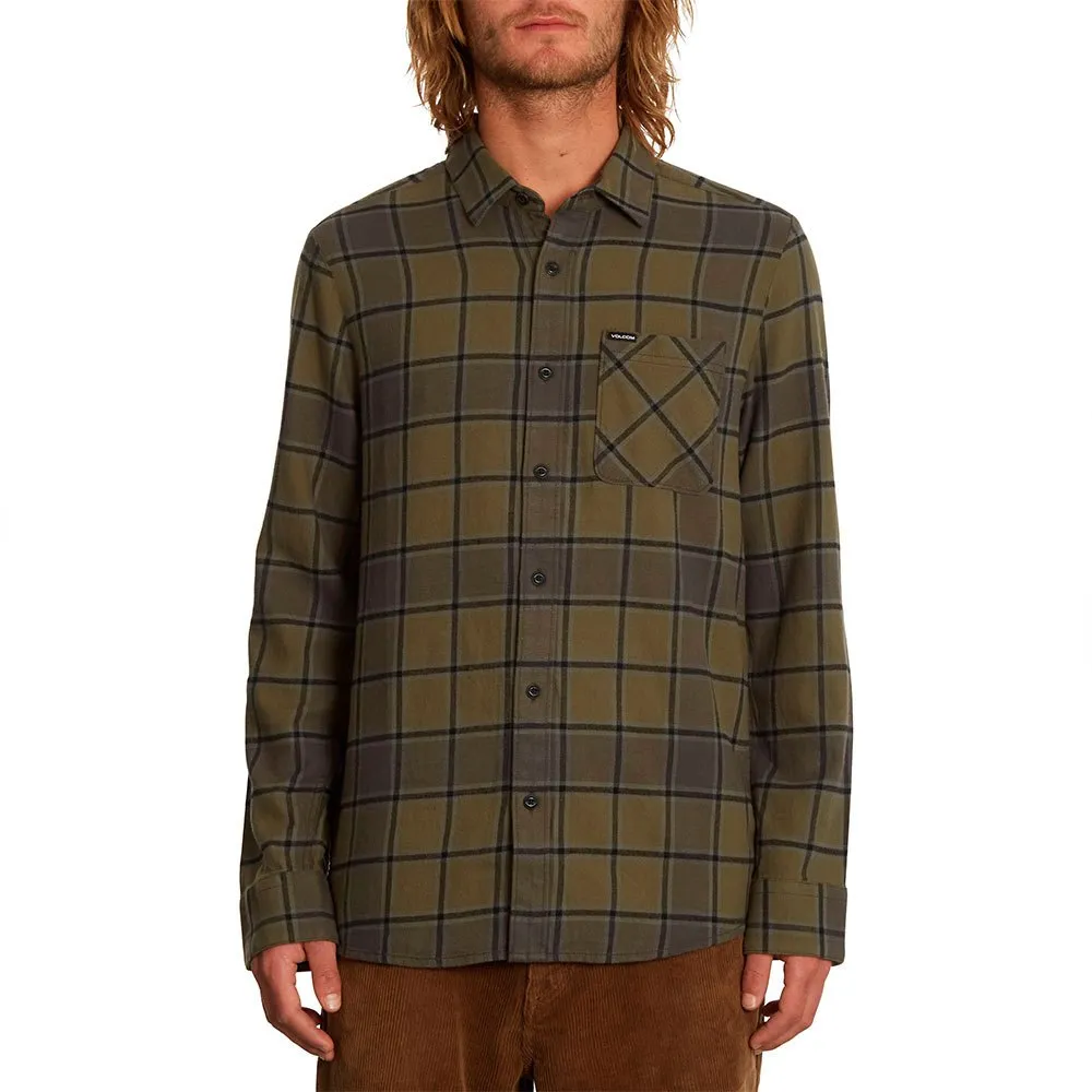 VOLCOM CADEN PLAID MILITARY | CAMISA DE FRANELA A CUADROS