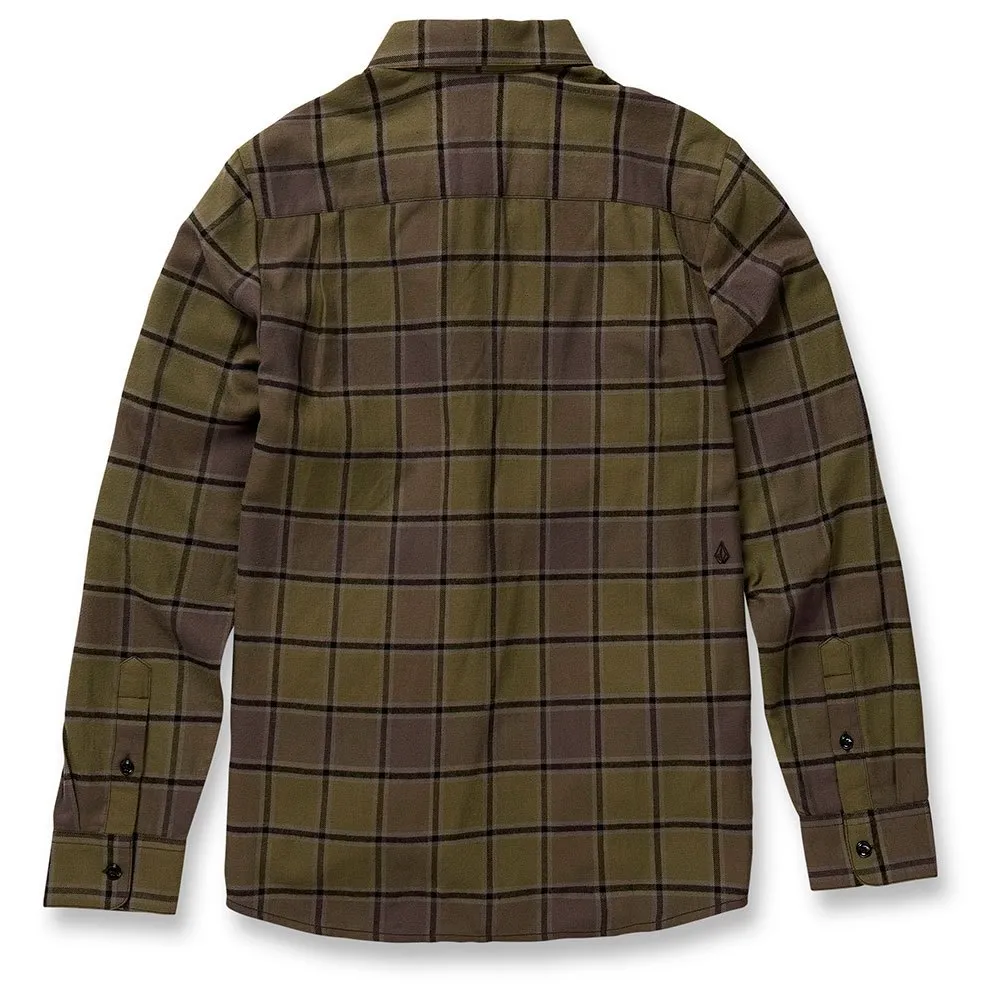 VOLCOM CADEN PLAID MILITARY | CAMISA DE FRANELA A CUADROS