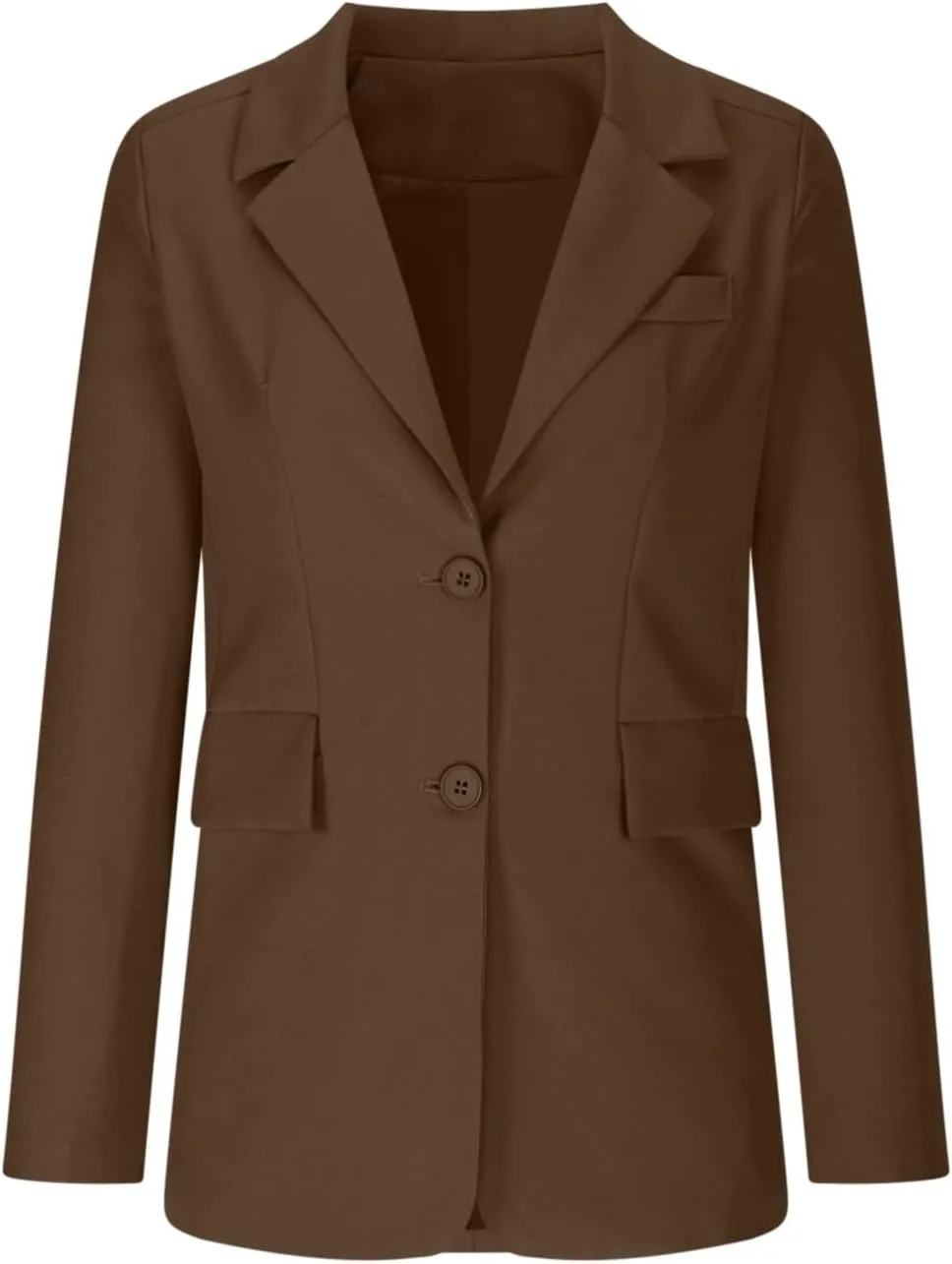 Women Business Casual Blazer with Lined,Professional Work Suit Jacket with Pockets??Long Sleeve Button Open Front